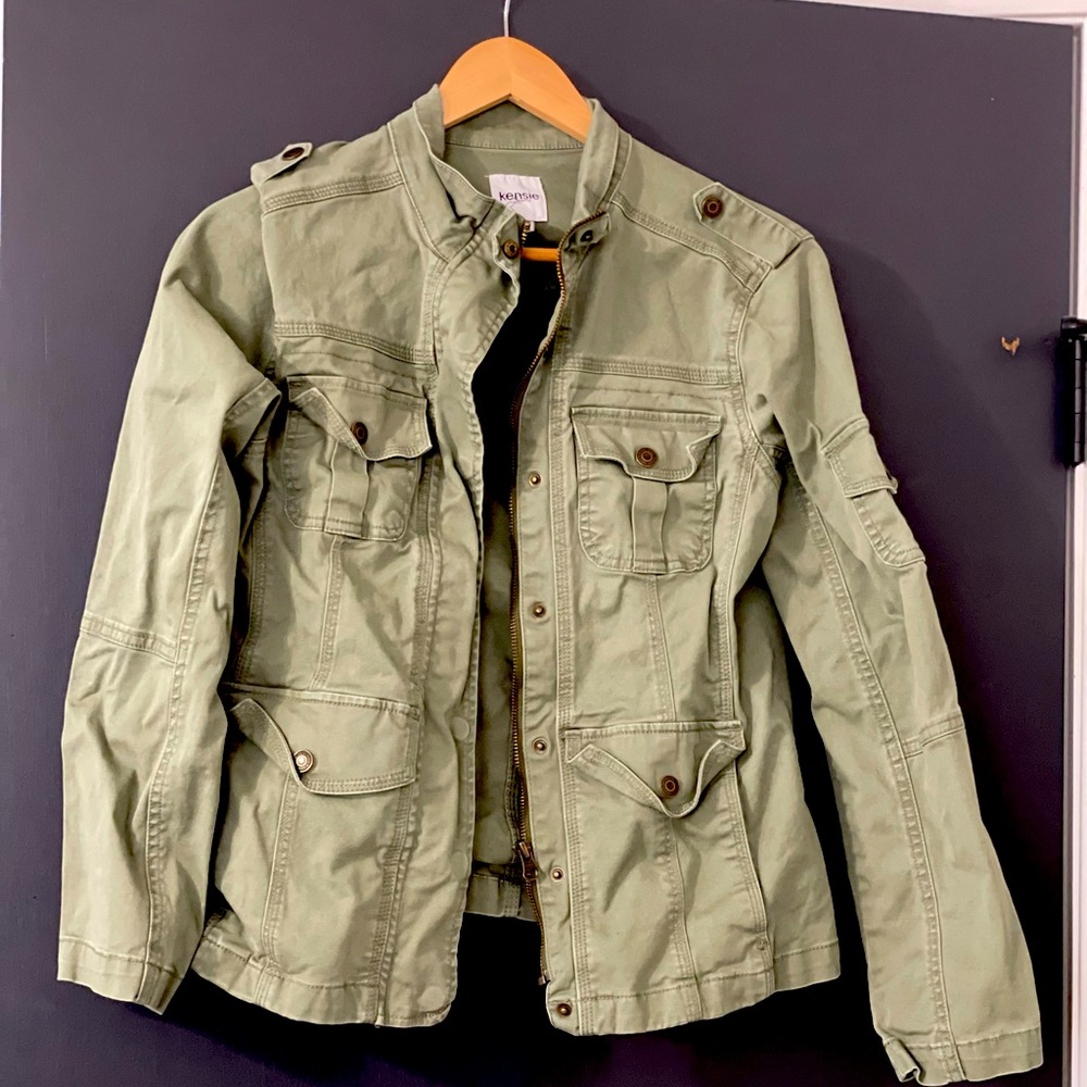 Kensie green army jacket